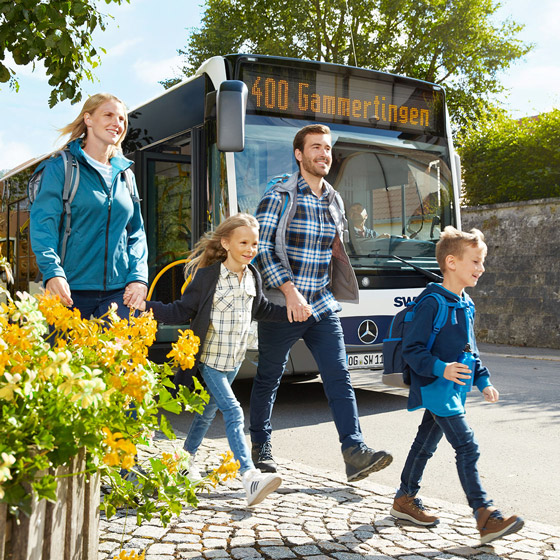 Familienausflug mit dem SWEG Bus